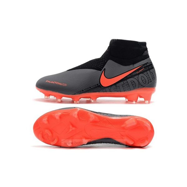 Nike Phantom VSN Elite DF FG Negro Rojo